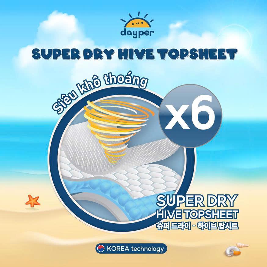 THÔNG TIN SẢN PHẨM TÃ DAYPER -  Tã/bỉm quần Dayper đủ size - Super Hive Dry mới, thấm hút gấp 6 lần - Ảnh 4