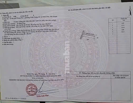 CHÍNH CHỦ CẦN BÁN LÔ ĐẤT VỊ TRÍ ĐẸP TẠI PHƯỜNG NINH GIANG, TX NINH HÒA - Ảnh 1
