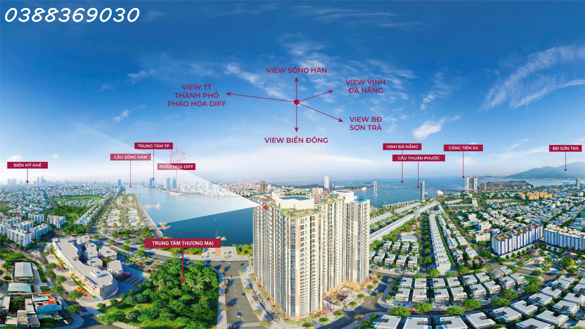 DUY NHẤT 1 CĂN 2PN TẦNG 30 - PENINSULA ĐÀ NĂNG - VIEW TRIỆU ĐÔ KHÔNG GIỚI HẠN! - Ảnh chính