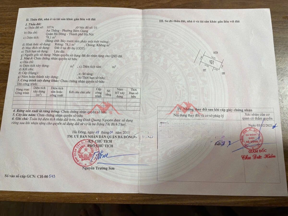 CHÍNH CHỦ CẦN BÁN LÔ ĐẤT 78,1M TẠI BIÊN GIANG-HÀ ĐÔNG HÀ NỘI - Ảnh 4