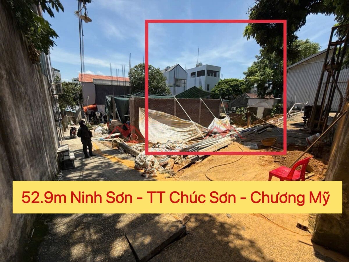 CHÍNH CHỦ CẦN BÁN LÔ ĐẤT 52,9M TẠI TT CHÚC SƠN-CHƯƠNG MỸ-HÀ NỘI - Ảnh chính