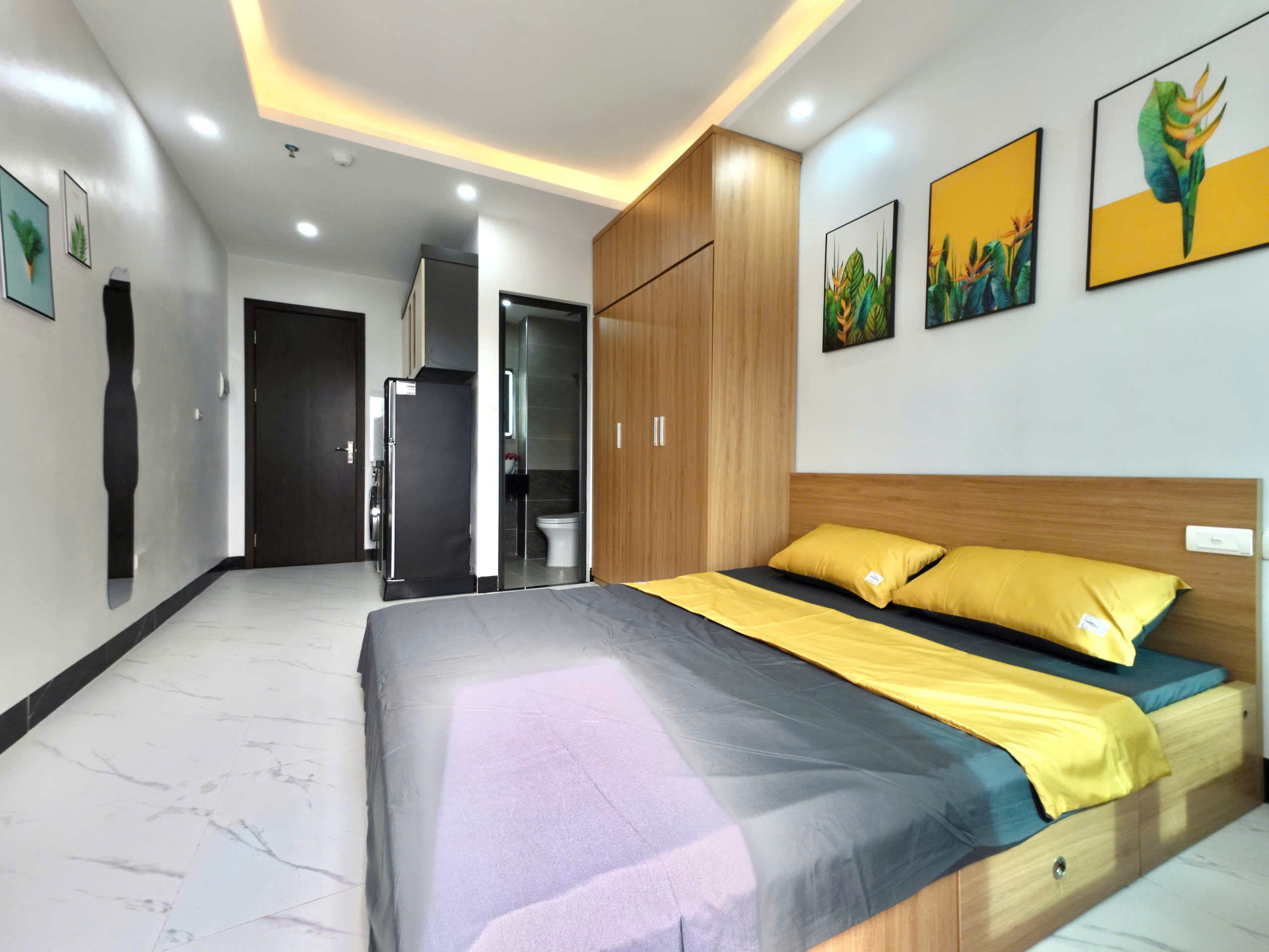 (Cực Hiếm) Căn hộ Studio cao cấp 25m2 mới khai trương tại ngõ 21 Khương Hạ - Có máy giặt riêng - Ảnh 2