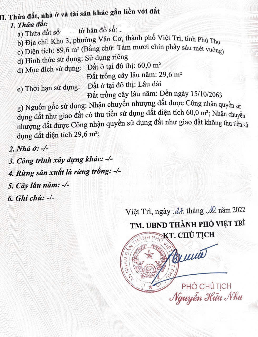 Cần bán đất tại Vân Cơ – TP. Việt Trì, Phú Thọ - Ảnh 3