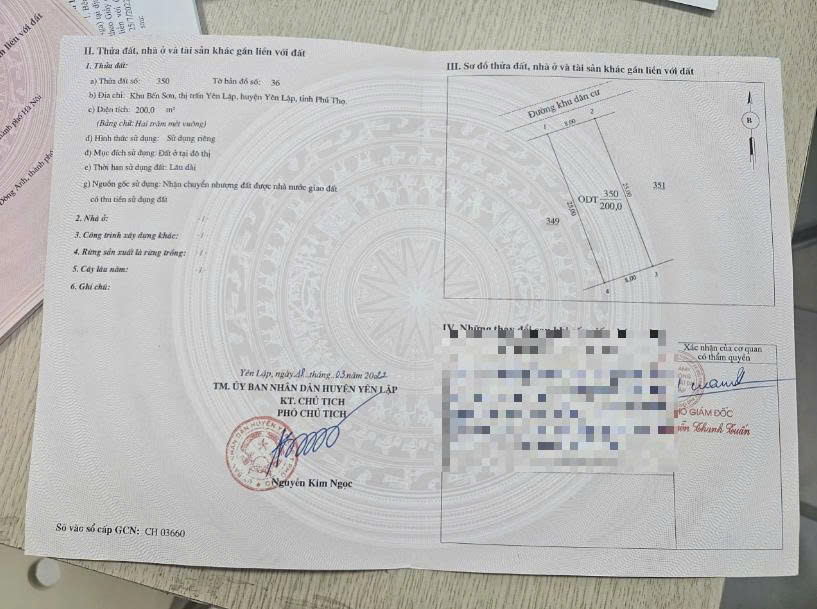 Chính chủ bán đất tại khu Bến Sơn, Thị Trấn Yên Lập, Huyện Yên Lập, Phú Thọ - Ảnh chính