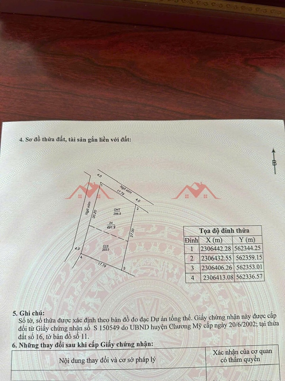 CHÍNH CHỦ CẦN BÁN LÔ ĐẤT 491,9M TẠI NAM PHƯƠNG TIẾN-CHƯƠNG MỸ-HÀ NỘI - Ảnh 3