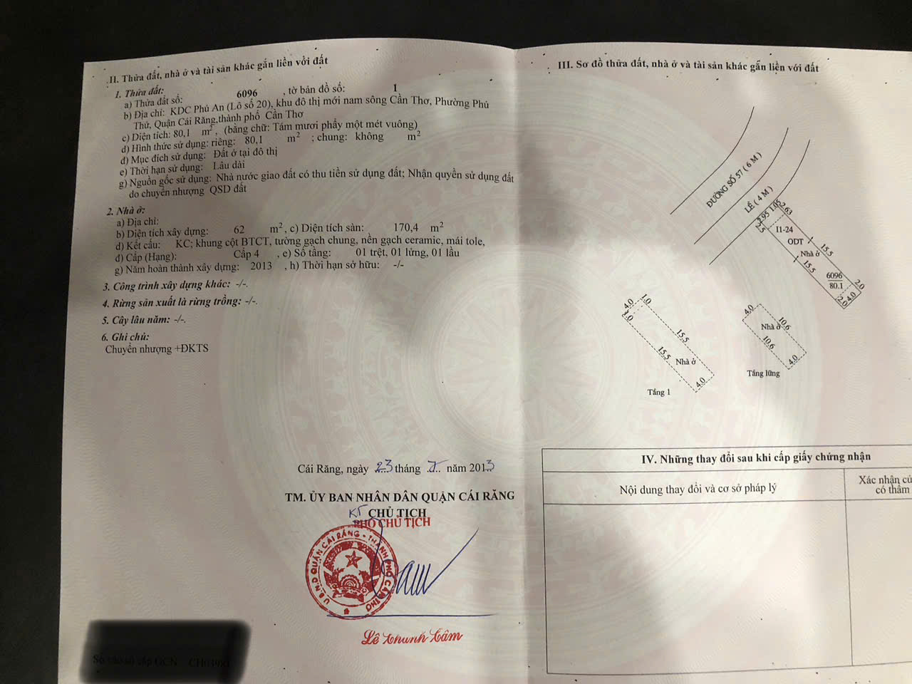 CHÍNH CHỦ CẦN BÁN NHÀ TẠI PHƯỜNG PHÚ THỨ - QUẬN CÁI RĂNG - CẦN THƠ - Ảnh 4
