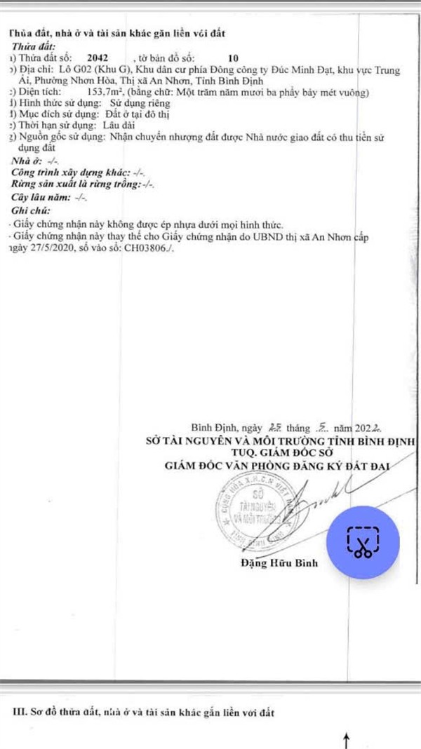 Chính chủ ngộp bank cần bán nhanh lô đất tiềm năng tại thị xã An Nhơn, Bình Định (giảm mạnh 100 tr) - Ảnh 1
