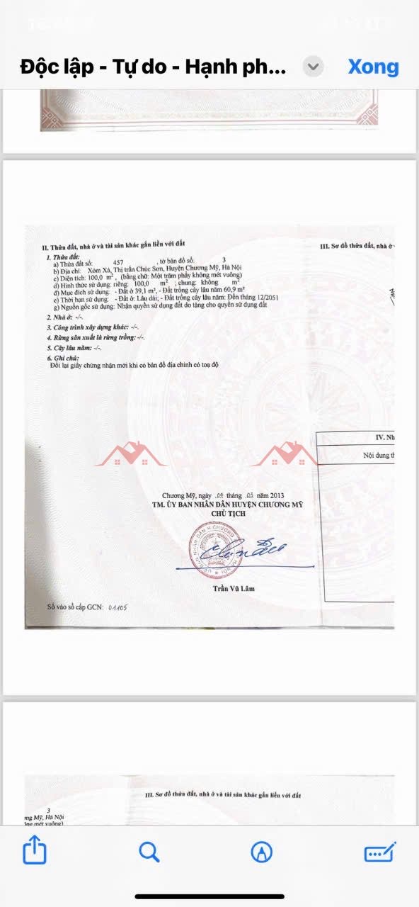 CHÍNH CHỦ CẦN BÁN LÔ ĐẤT 100M TẠI TT CHÚC SƠN-CHƯƠNG MỸ-HÀ NỘI - Ảnh 4