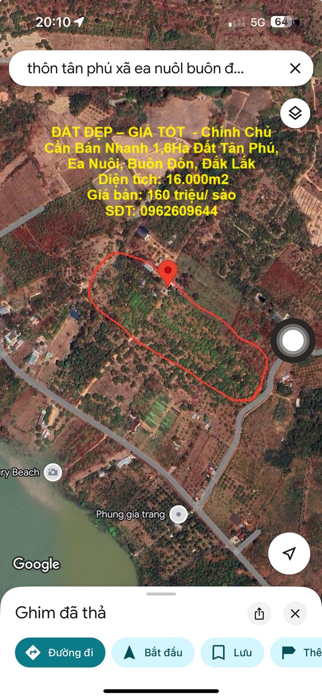 ĐẤT ĐẸP – GIÁ TỐT  - Chính Chủ Cần Bán Nhanh 1,6Ha Đất Tân Phú, Ea Nuôi, Buôn Đôn, Đắk Lắk - Ảnh chính