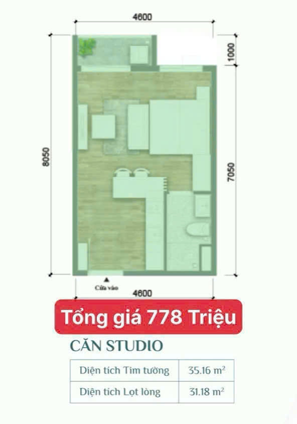 Căn hộ Studio chỉ từ 778 triệu – Full nội thất, vào ở ngay - Ảnh chính