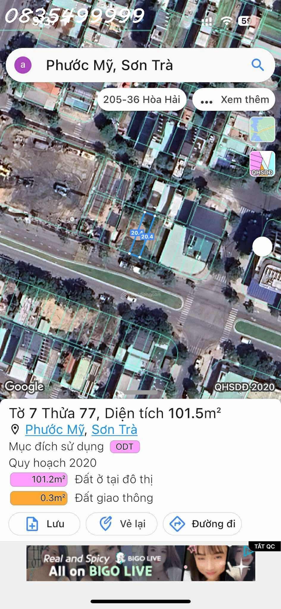 Bán đất đẹp Vương Thừa Vũ sát biển 50m2, sát vách dự án Sun Costa - Ảnh 2