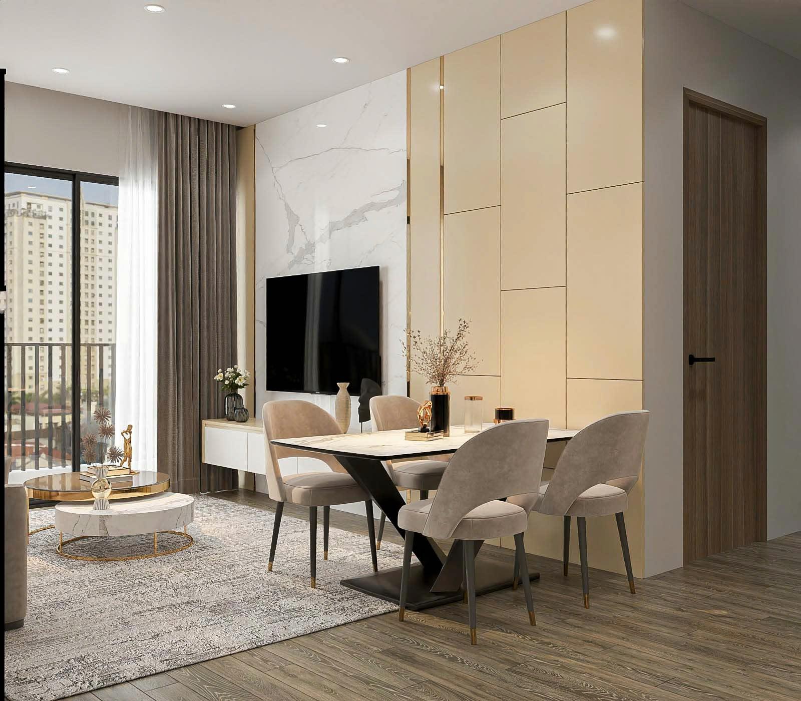 Cho thuê căn hộ 2 phòng ngủ  -TC1, Vinhomes Smart City – Full nội thất. - Ảnh chính