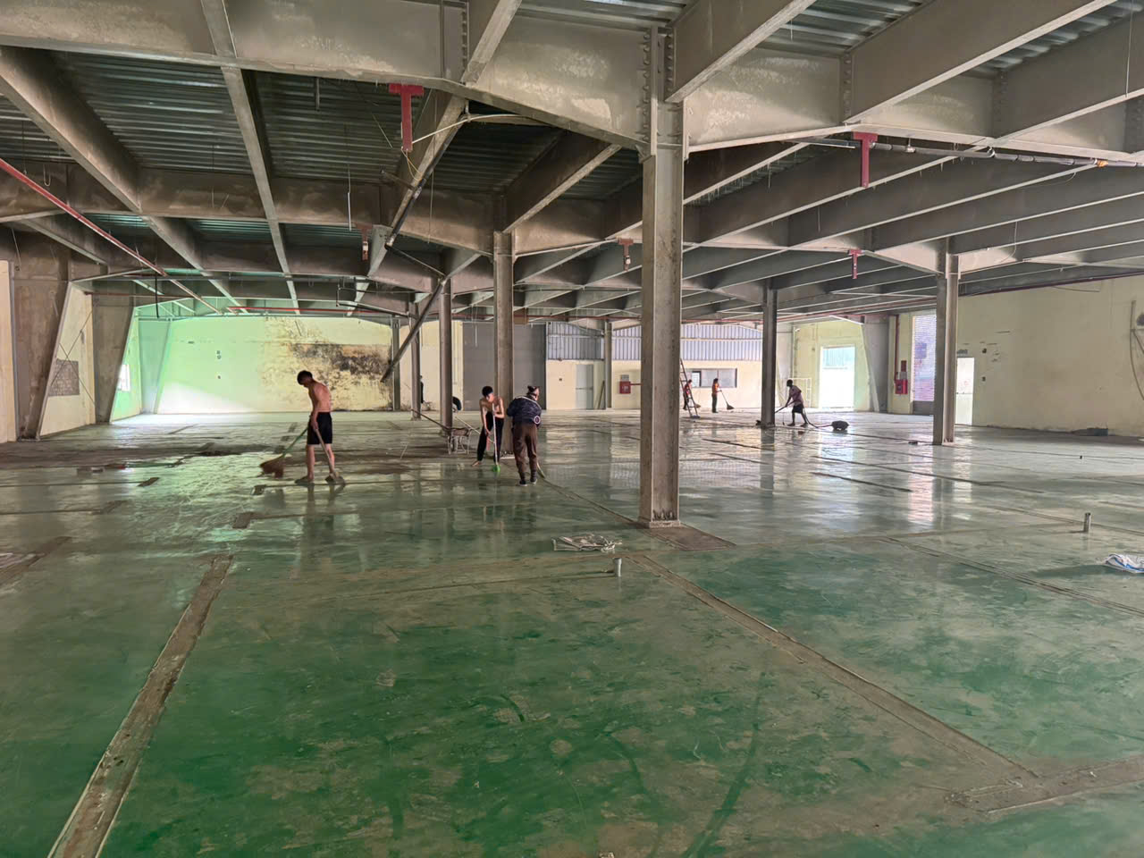 cho thuê kho xưởng ở CCN Cầu Gáo , Đan Phượng , Hà Nội. Diện tích 1333m *2 tầng  nền epoxy sạch - Ảnh 1