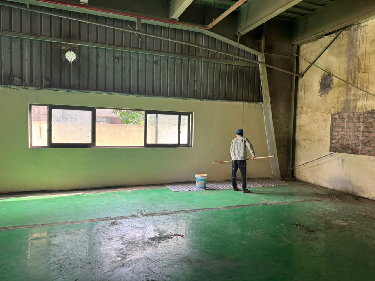 cho thuê kho xưởng ở CCN Cầu Gáo , Đan Phượng , Hà Nội. Diện tích 1333m *2 tầng  nền epoxy sạch - Ảnh 2