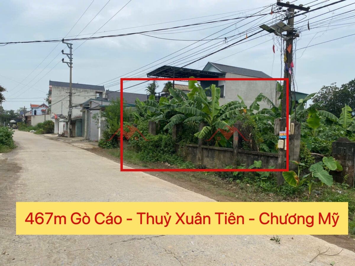 CHÍNH CHỦ CẦN BÁN LÔ ĐẤT 467M TẠI THỦY XUÂN TIÊN-CHƯƠNG MỸ-HÀ NỘI - Ảnh chính