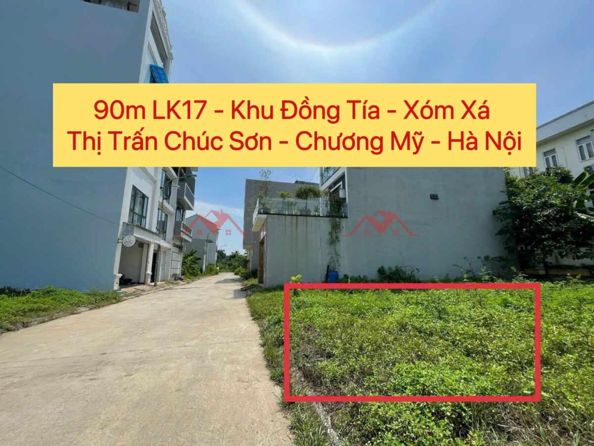 CHÍNH CHỦ BÁN LÔ ĐẤT 90M DỊCH VỤ ĐỒNG TÍA-TT CHÚC SƠN-CHƯƠNG MỸ-HÀ NỘI - Ảnh chính