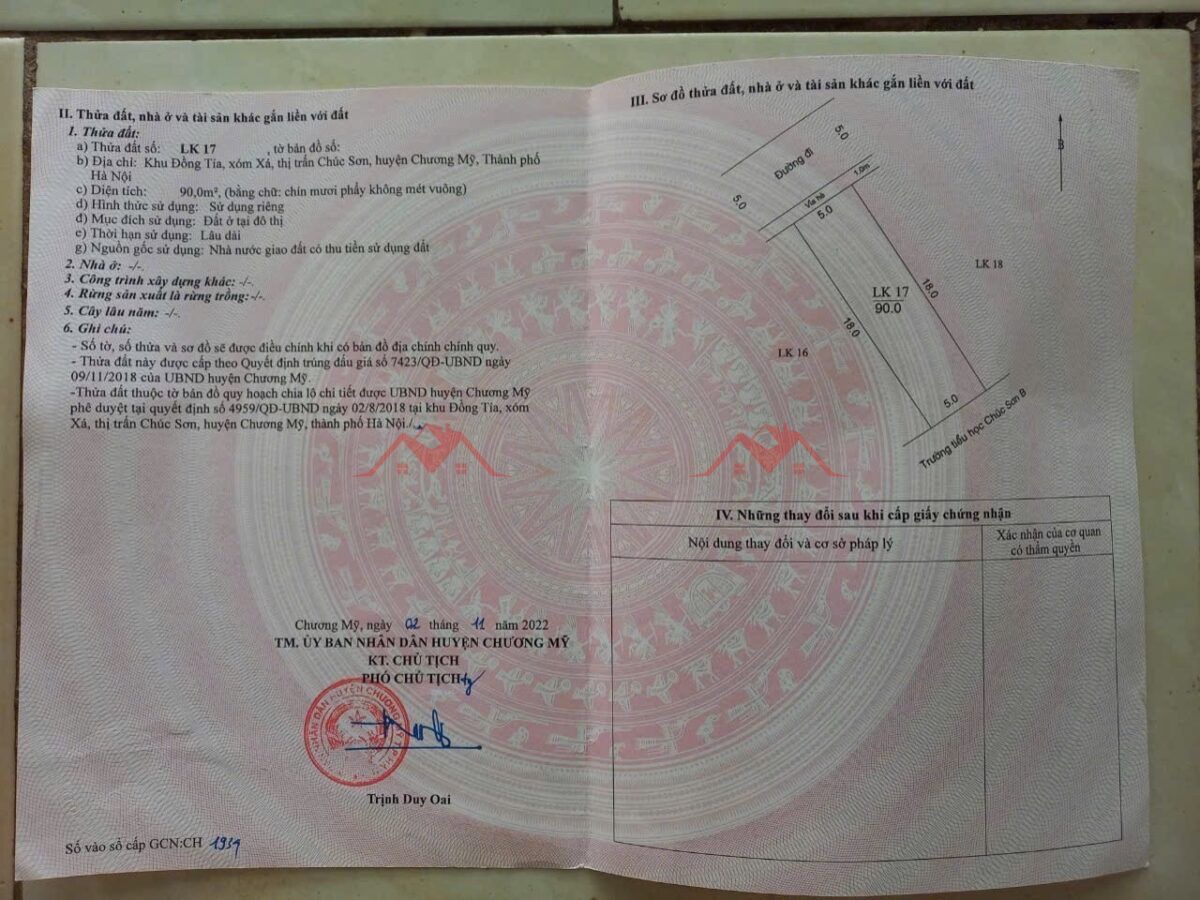CHÍNH CHỦ BÁN LÔ ĐẤT 90M DỊCH VỤ ĐỒNG TÍA-TT CHÚC SƠN-CHƯƠNG MỸ-HÀ NỘI - Ảnh 4