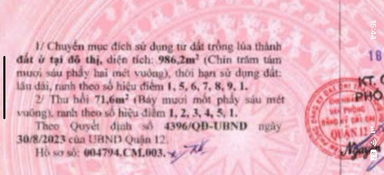 KẸT TIỀN BÁN GẤP ĐẤT THỔ 986M² MẶT TIỀN ĐÔNG HƯNG THUẬN 10b, Q12 – GIẢM SÂU 6T - Ảnh chính