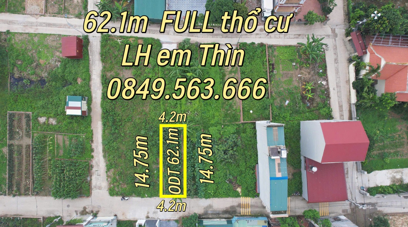 Cần tiền bán Lô đất 62,1m2 thổ cư tại Quang Minh, Mê Linh, Hà Nội - Ảnh chính