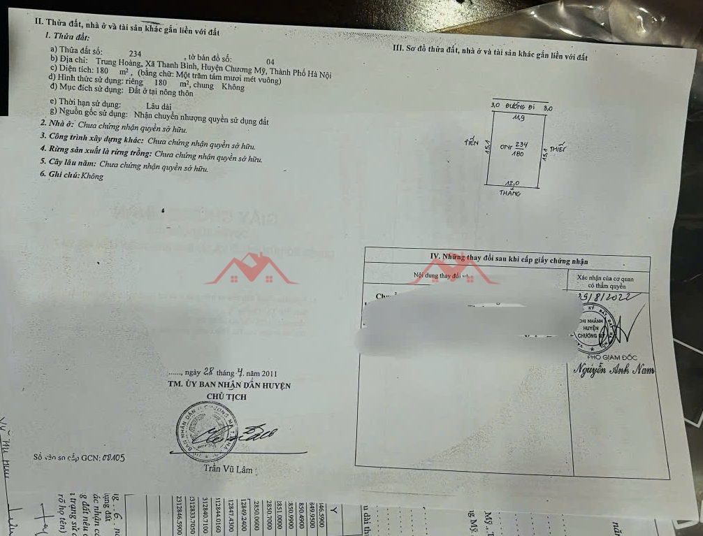 CHÍNH CHỦ CẦN BÁN LÔ ĐẤT 90M TẠI THANH BÌNH-CHƯƠNG MỸ-HÀ NỘI - Ảnh 4