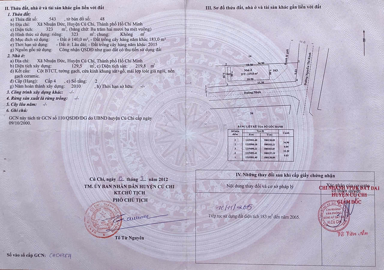 Chính chủ bán nhà 2 MT Nguyễn Thị Rành, Nhuận Đức, Củ Chi - Ảnh 2