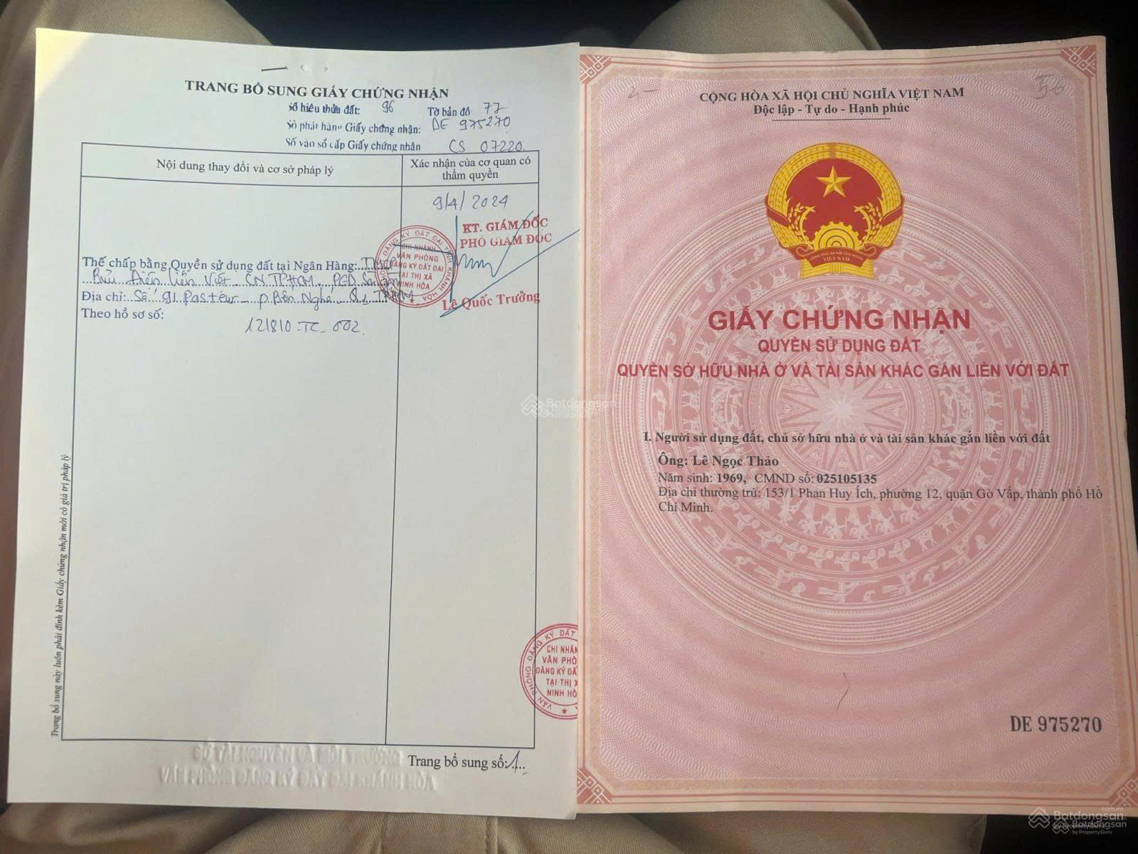 Hàng chính chủ - Giá đầu tư! 2 lô đất đối diện mặt tiền Tỉnh lộ 5 gần cao tốc - Ảnh chính