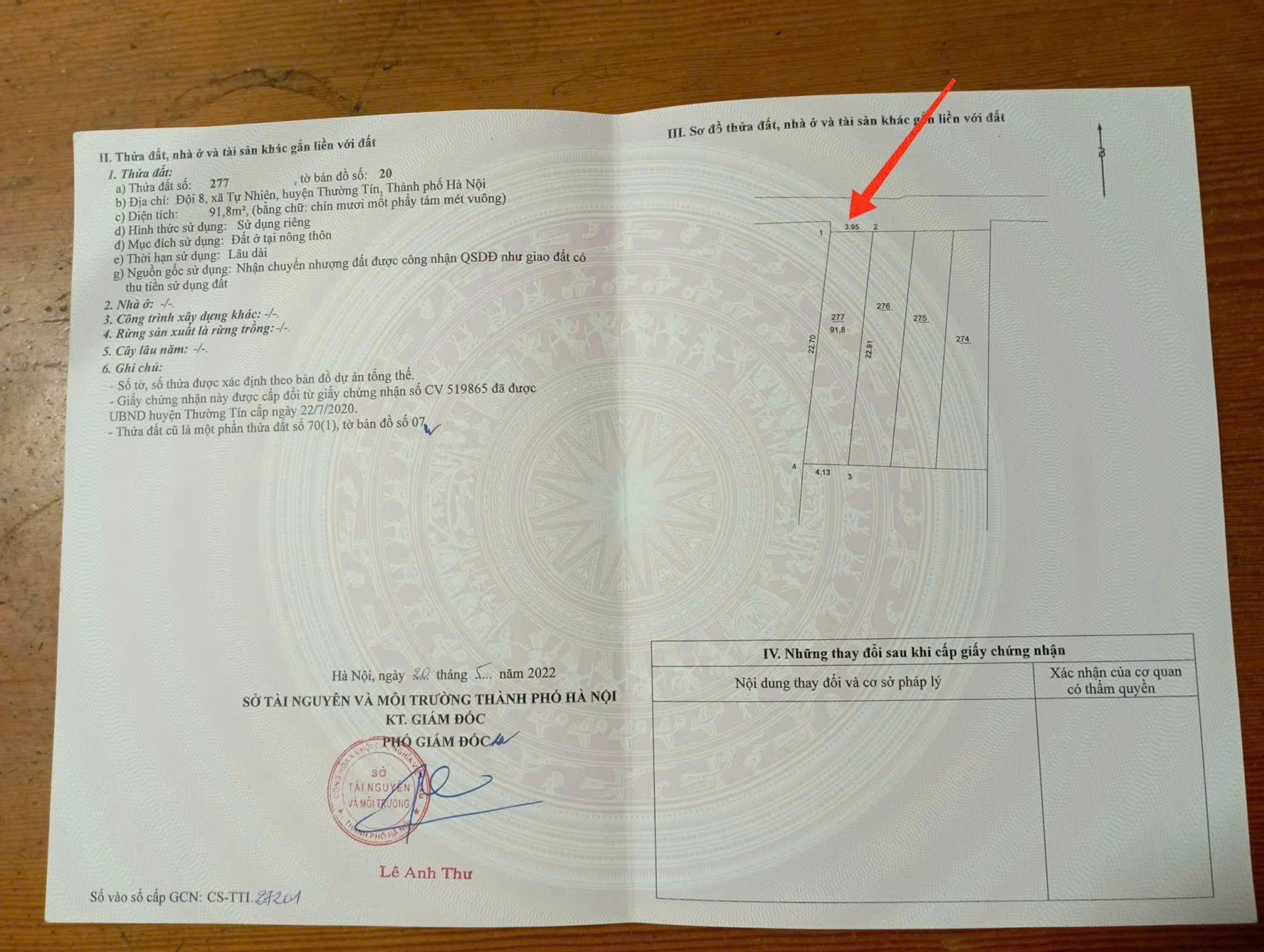 Bán đất tại Tự Nhiên, Thường Tín, Hà Nội, 2,85 tỷ, 91,8 m2 giá ưu đãi - Ảnh chính