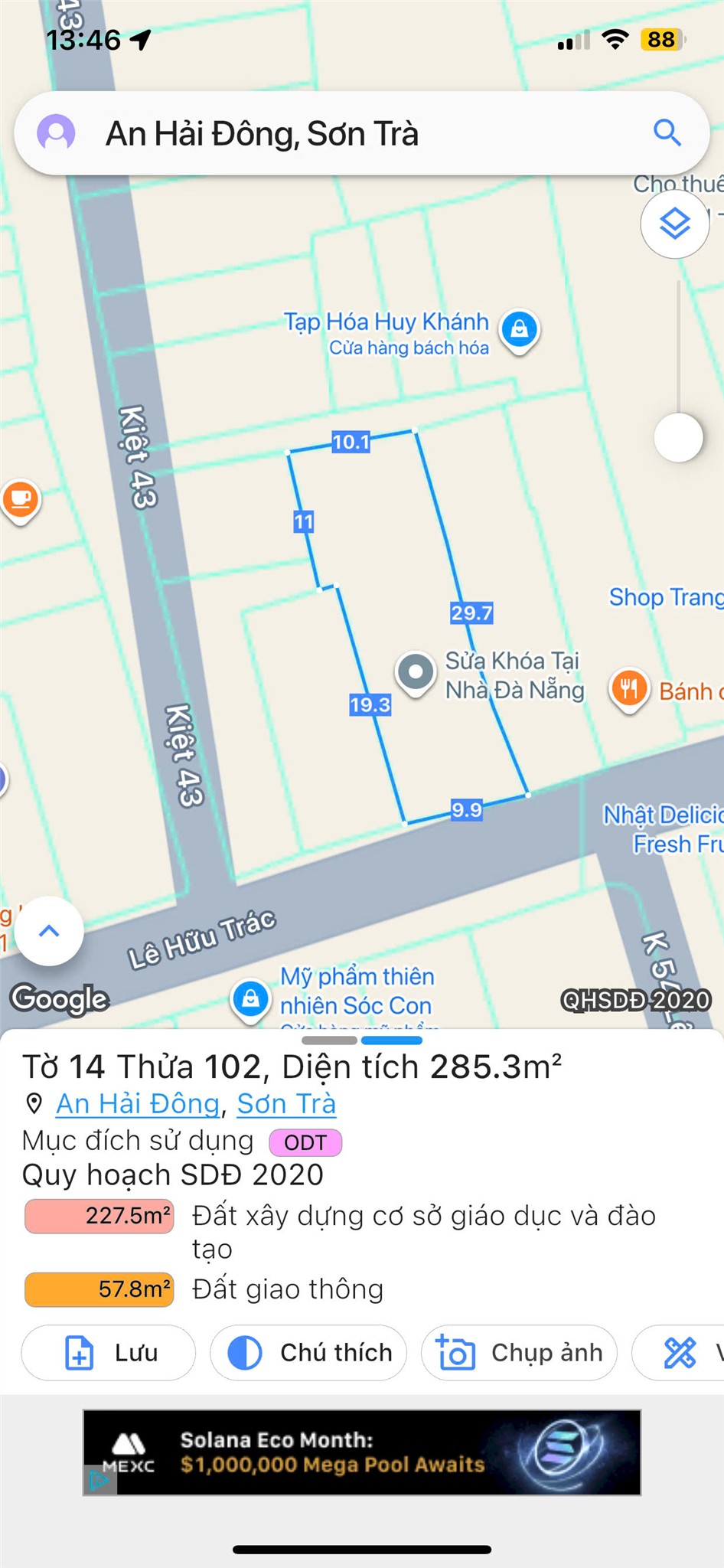 CHÍNH CHỦ BÁN ĐẤT ĐƯỜNG LÊ HỮU TRÁC, AN HẢI ĐÔNG, SƠN TRÀ, ĐÀ NẴNG – Cực Kỳ Tiềm Năng. - Ảnh 2