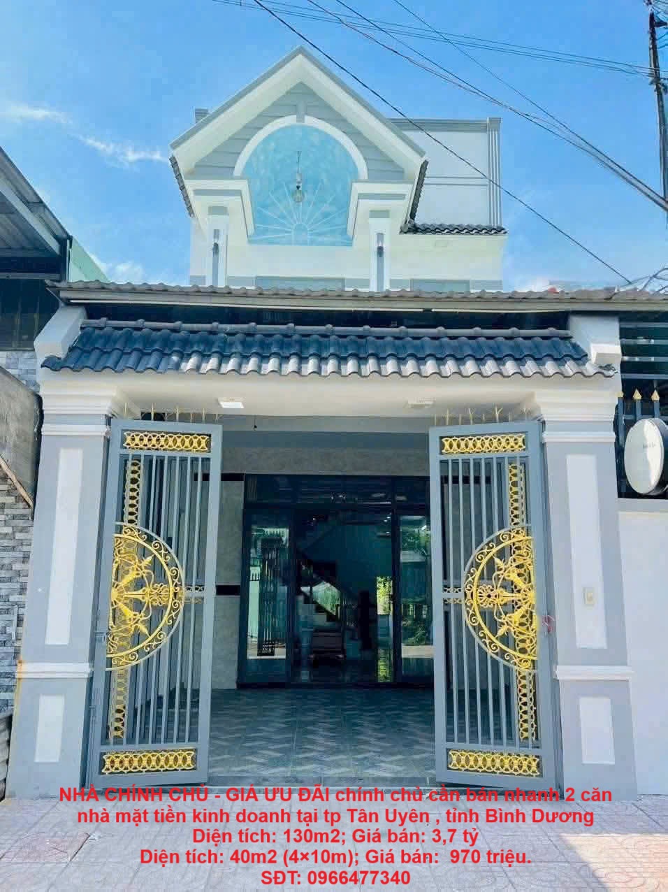 NHÀ CHÍNH CHỦ - GIÁ ƯU ĐÃI chính chủ cần bán nhanh 2 căn nhà mặt tiền kinh doanh tại tp Tân Uyên , - Ảnh chính