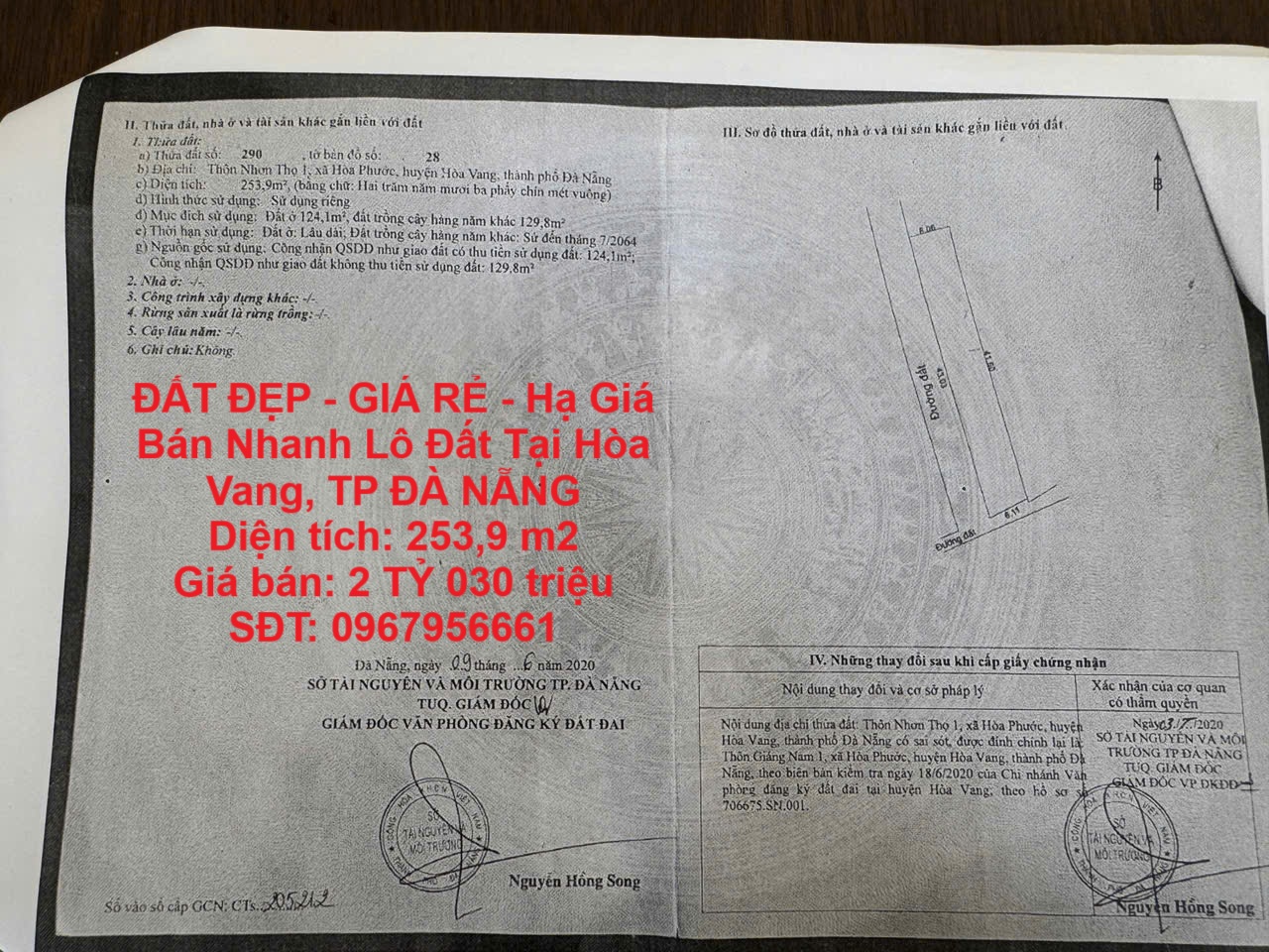 ĐẤT ĐẸP - GIÁ RẺ - Hạ Giá Bán Nhanh Lô Đất Tại Hòa Vang, TP ĐÀ NẴNG - Ảnh chính