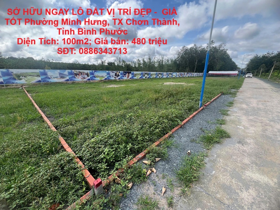 SỞ HỮU NGAY LÔ ĐẤT VỊ TRÍ ĐẸP -  GIÁ TỐT Phường Minh Hưng, TX Chơn Thành, Tỉnh Bình Phước - Ảnh chính