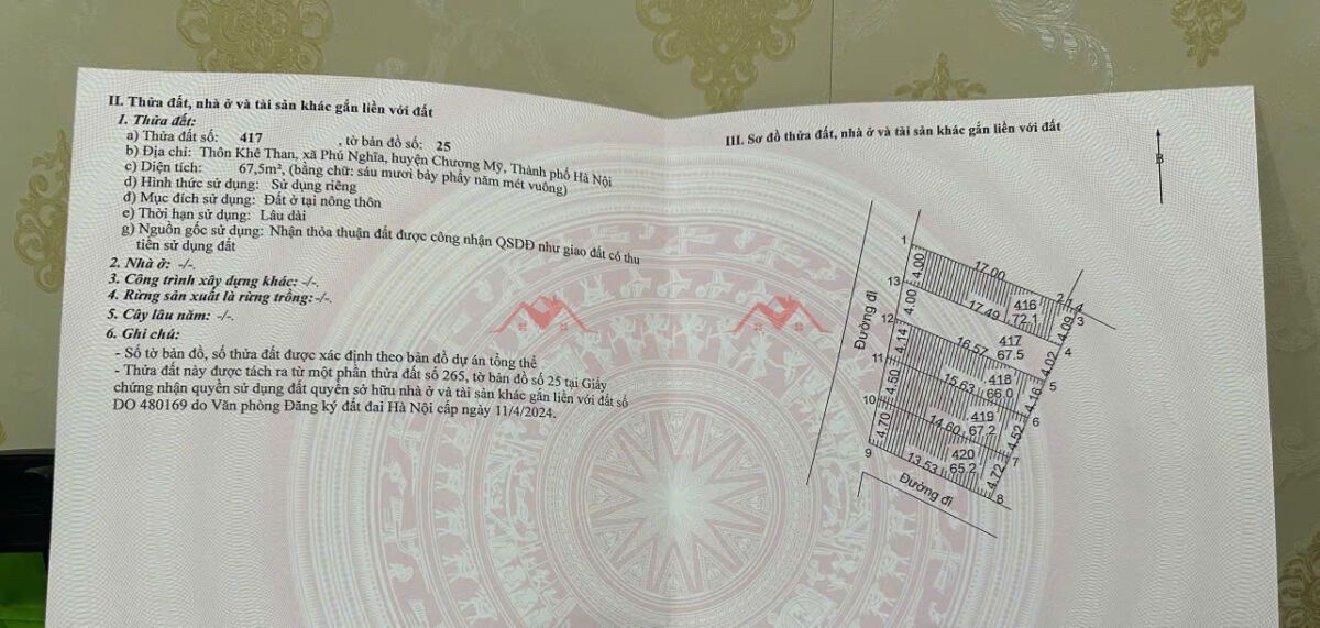 LÔ ĐẤT ĐẸP NHẤT NHÌ 67,5M TẠI PHÚ NGHĨA-CHƯƠNG MỸ-HÀ NỘI - Ảnh 4