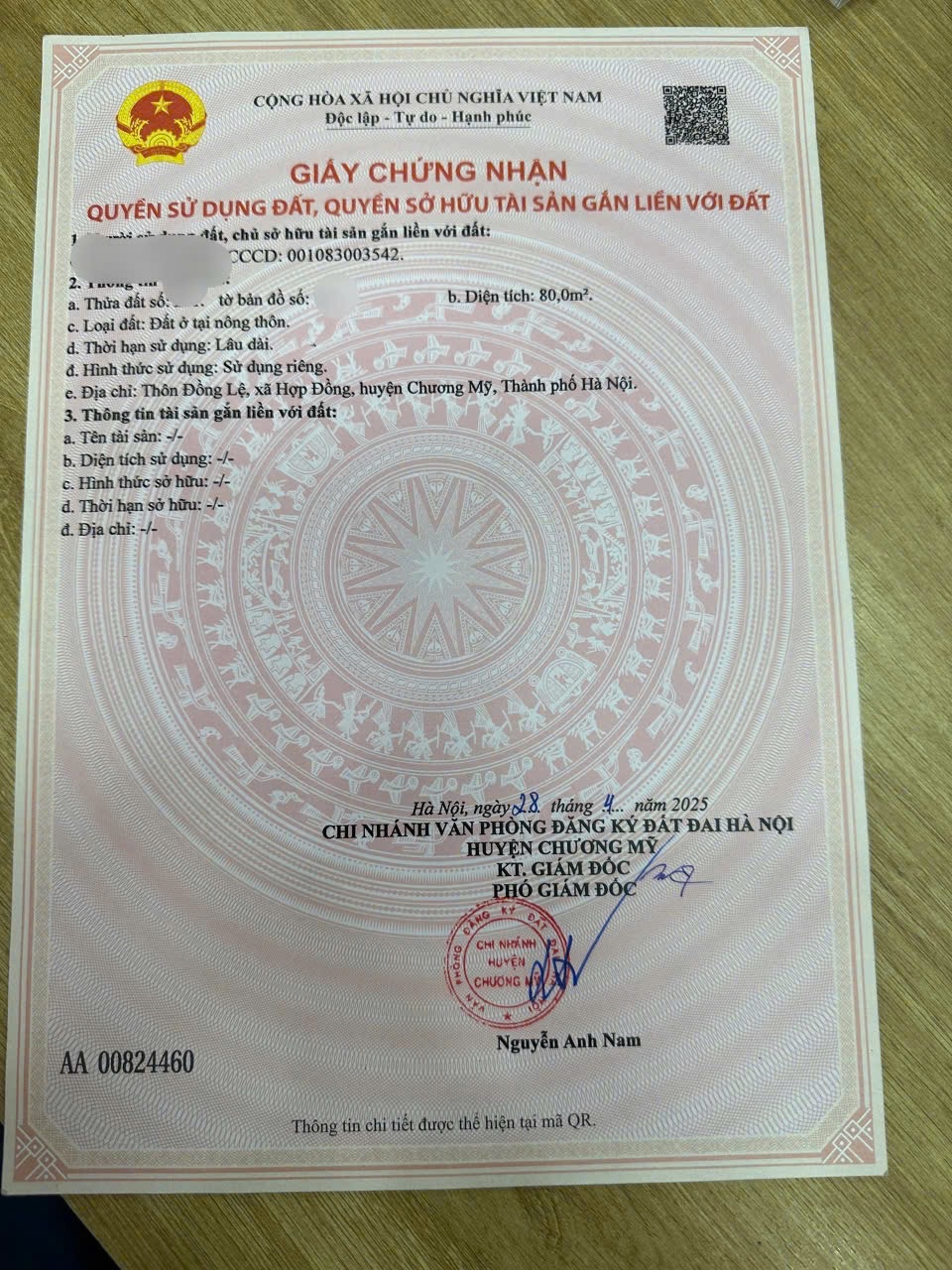 CHÍNH CHỦ BÁN LÔ ĐẤT ĐẸP 80M TẠI HỢP ĐỒNG-CHƯƠNG MỸ-HÀ NỘI - Ảnh 4