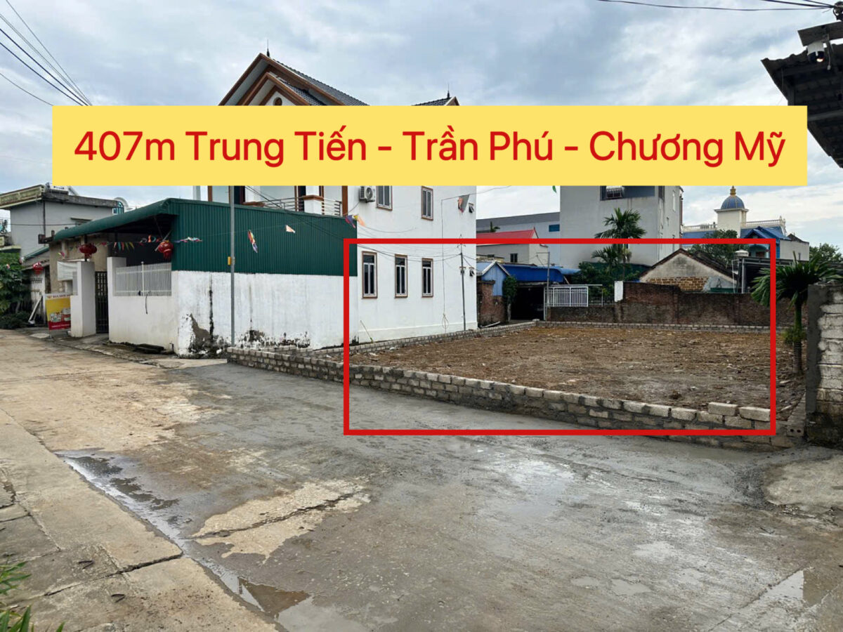 CHÍNH CHỦ BÁN LÔ ĐẤT ĐẸP 407M TẠI TRẦN PHÚ-CHƯƠNG MỸ-HÀ NỘI - Ảnh chính