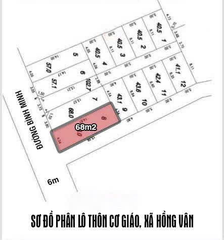 SIÊU HIẾM SIÊU ĐẸP ĐẤT TRỤC CHÍNH XÃ HỒNG VÂN - HÀ NỘI 👉 LÔ GÓC<br>Diện tích: 68m mặt tiền : 4,34m - Ảnh chính