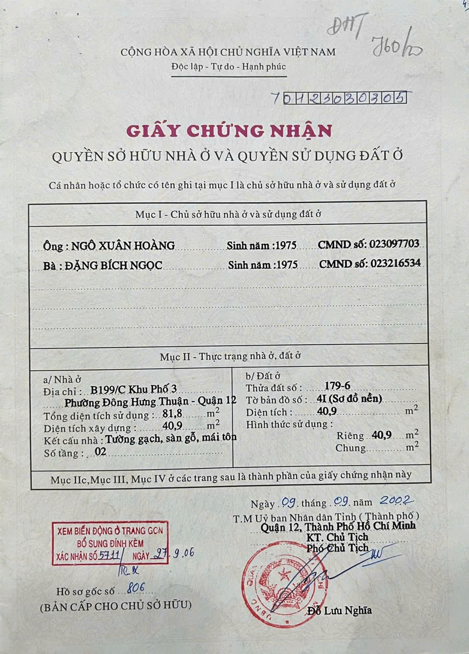CHÍNH CHỦ CẦN BÁN NHÀ RIÊNG ĐÔNG HƯNG THUẬN , QUẬN 12 – GIÁ TỐT - Ảnh 4
